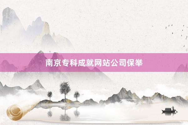南京专科成就网站公司保举